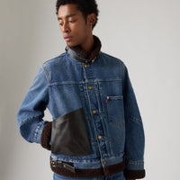 LEVI’S® X SACAI MEN'S SHERPA JACKET - VINTAGE BLUE