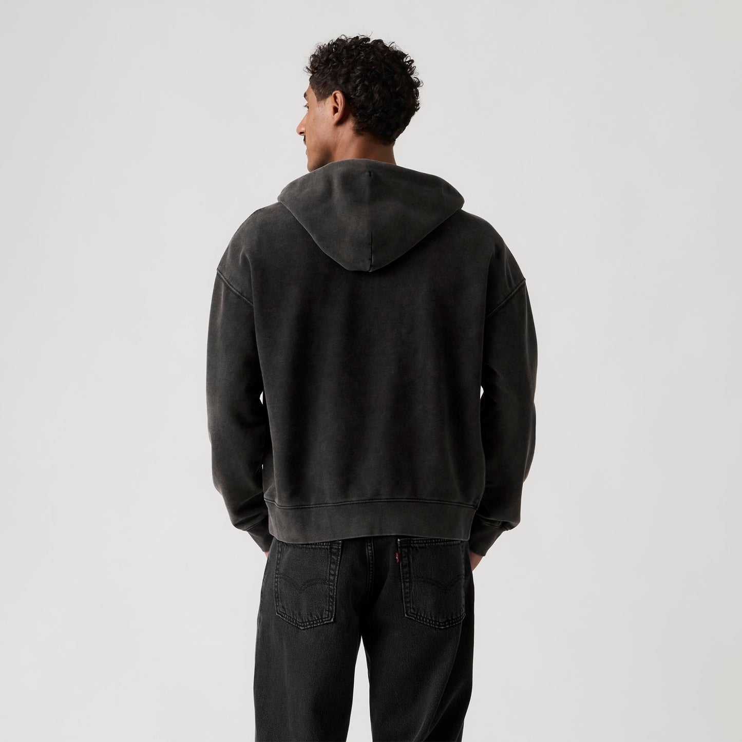 LEVI'S® MEN'S HAYES BOXY FULL ZIP SWEATSHIRT - GREY
