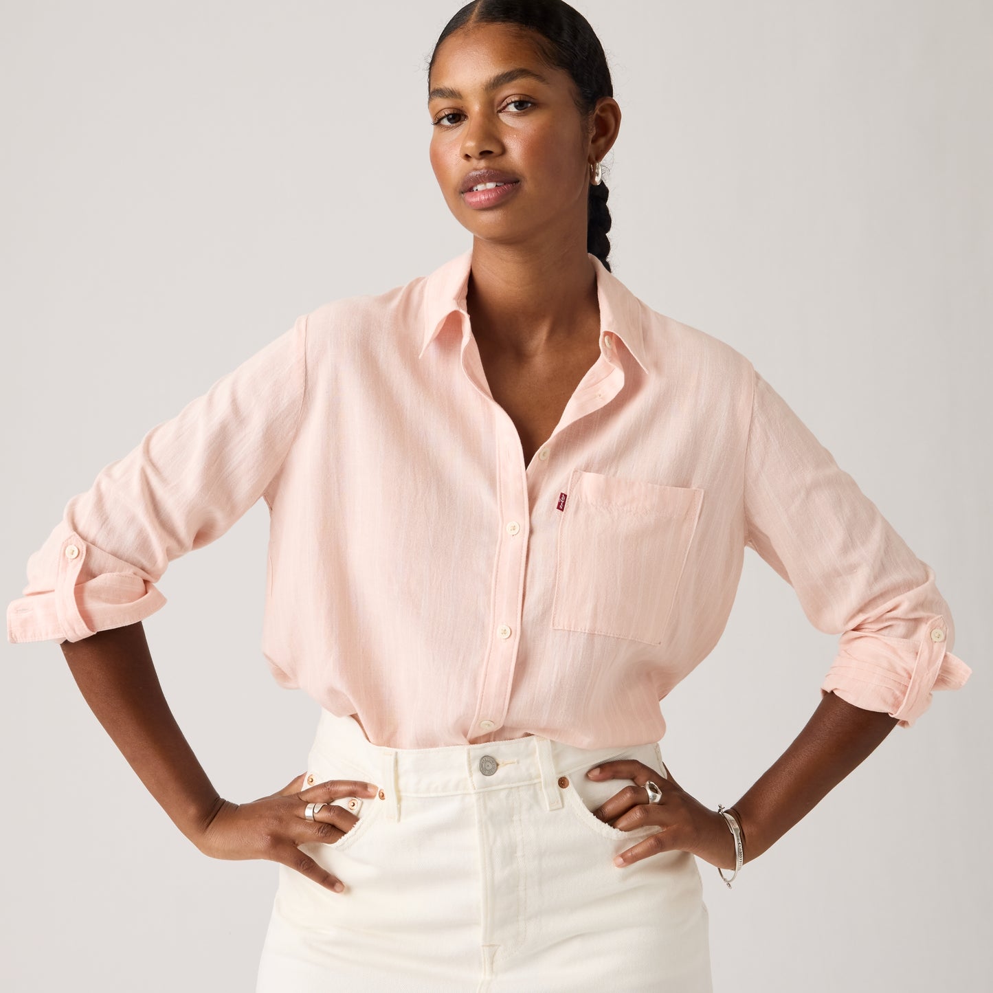 LEVI'S® WOMEN'S DARLENE UTILITY SHIRT - MULTI COLOUR