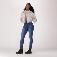 LEVI'S® WOMEN'S CURVY HIGH-RISE SUPER SKINNY  - MED INDIGO - WORN IN