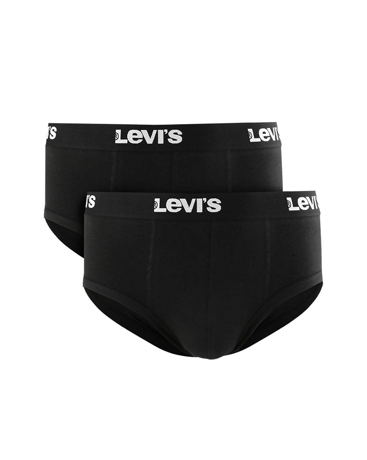 LEVI'S® MEN'S SOLID LOGO BRIEFS (2 PACK) - DARK INDIGO - FLAT FINISH