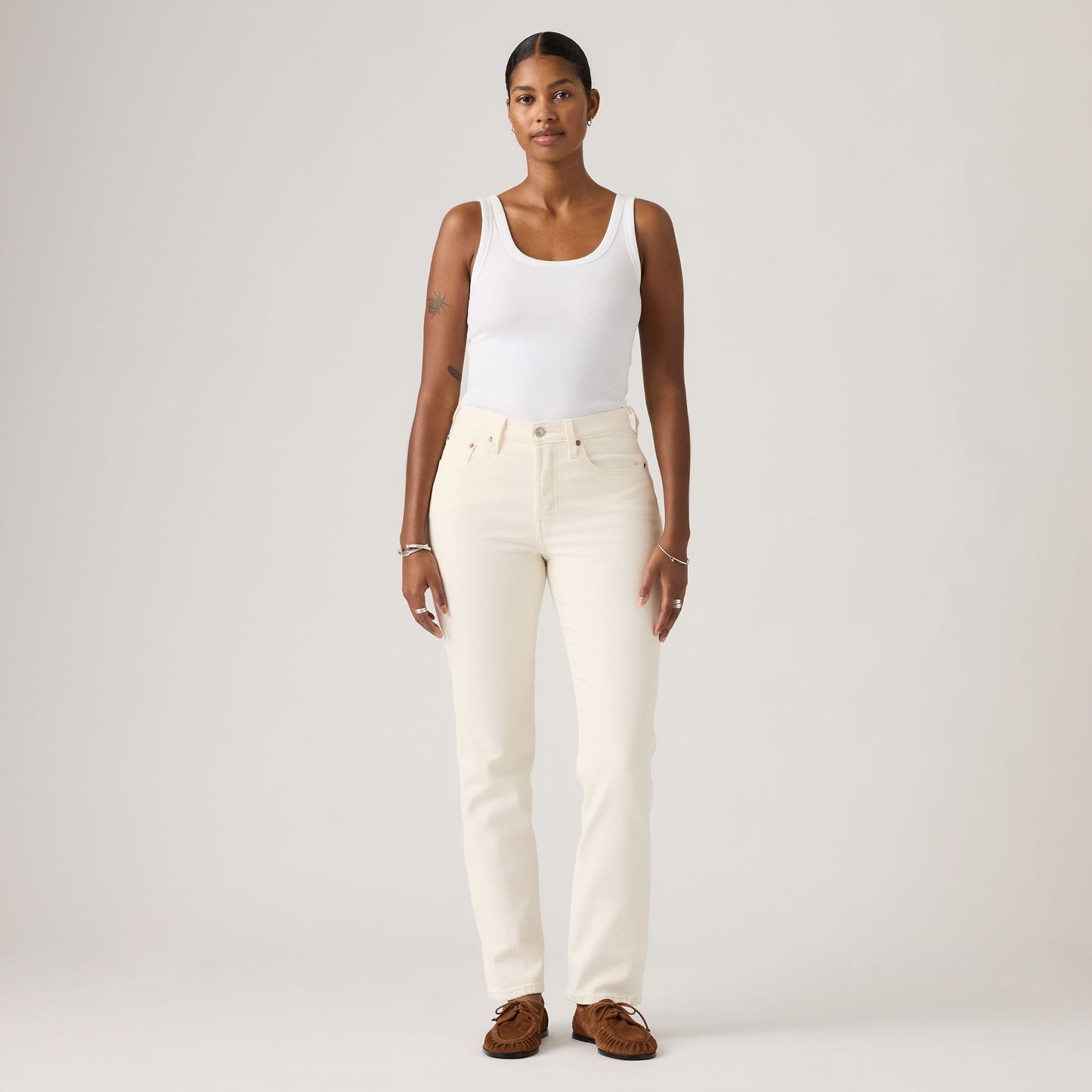 LEVI'S® WOMEN'S 501® ORIGINAL JEANS - WHITE