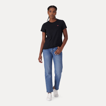 LEVI'S® WOMEN'S 501® ORIGINAL CROPPED JEANS - LIGHT INDIGO - WORN IN