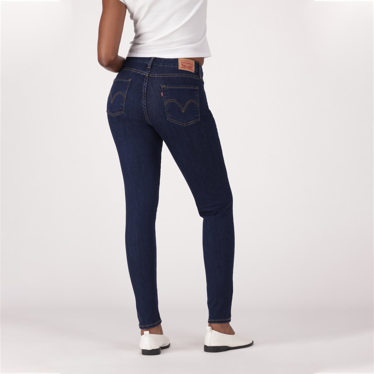 LEVI'S® WOMEN'S CURVY SKINNY  - DARK INDIGO - FLAT FINISH