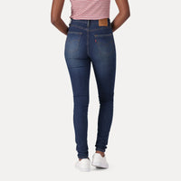 LEVI'S® WOMEN'S 720 HIGH-RISE SUPER SKINNY JEANS - MED INDIGO - WORN IN