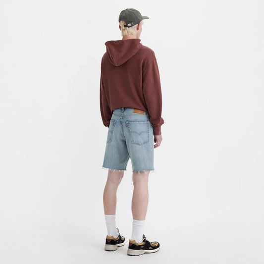 LEVI'S® MEN'S 468 LOOSE SHORTS - LIGHT INDIGO - WORN IN