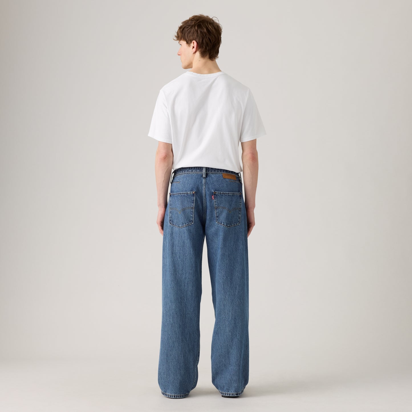 LEVI'S® MEN'S TWISTED BAGGY WIDE JEANS - MED INDIGO - WORN IN