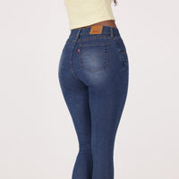 LEVI'S® WOMEN'S CURVY SUPER SKINNY  - MED INDIGO - WORN IN