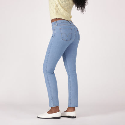 LEVI'S® WOMEN'S CURVY STRAIGHT  - MED INDIGO - WORN IN