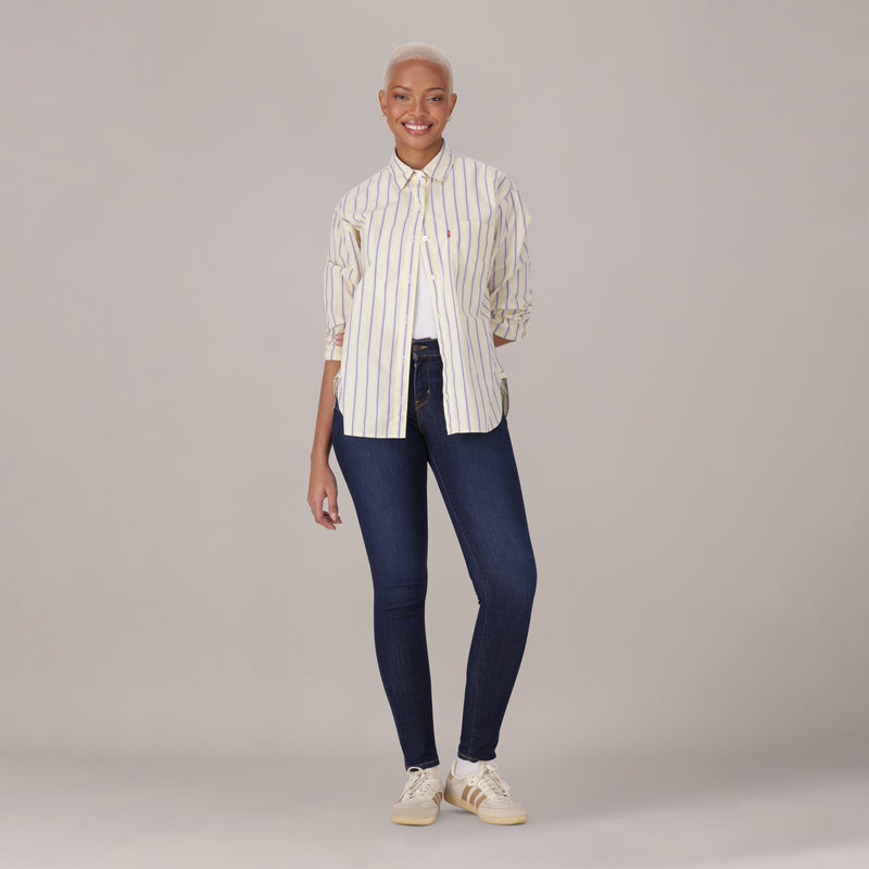 Levi's® Women's Curvy Super Skinny - Med Indigo - Worn In