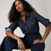 LEVI'S® WOMEN'S EVANS RELAXED WESTERN SHIRT - MULTI-COLOR