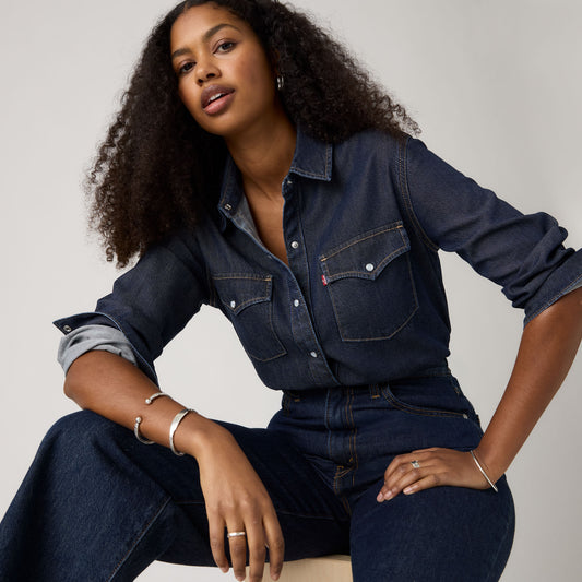 LEVI'S® WOMEN'S EVANS RELAXED WESTERN SHIRT - MULTI-COLOR