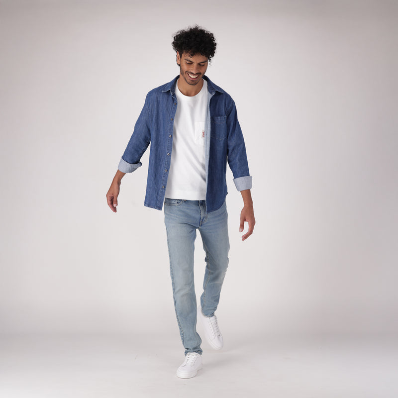 LEVI'S® MEN'S 512™ SLIM TAPER JEANS - MED INDIGO - WORN IN