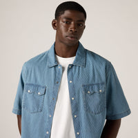 LEVI'S® MEN'S SHORT-SLEEVE BOXY WESTERN SHIRT - MULTI-COLOR