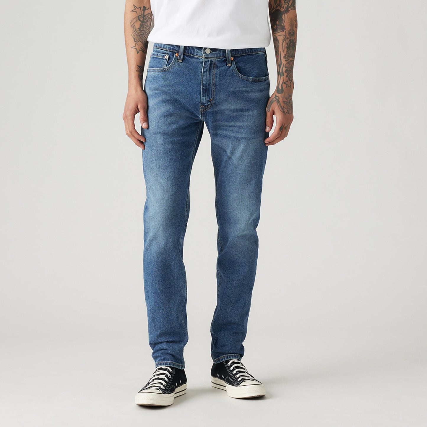 LEVI'S® MEN'S 512™ SLIM TAPER JEANS - MED INDIGO - WORN IN