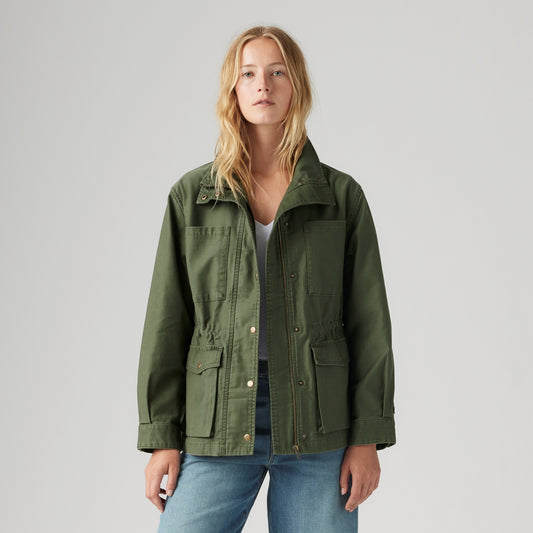 LEVI'S® WOMEN'S KARLIE UTILITY JACKET - GREEN