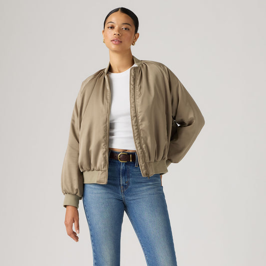 LEVI'S® WOMEN'S RUTH BOMBER JACKET - BROWN