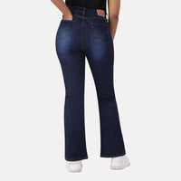 LEVI'S® WOMEN'S CURVY FLARE - DARK INDIGO - WORN IN