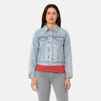 LEVI’S® WOMEN'S ORIGINAL TRUCKER JACKET - LIGHT INDIGO - FLAT FINISH