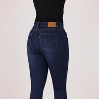 LEVI'S® WOMEN'S CURVY SUPER SKINNY - DARK INDIGO WORN IN