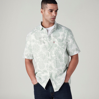 LEVI'S® MEN'S PRINTED SLIM FIT LINEN SHIRT - WHITE