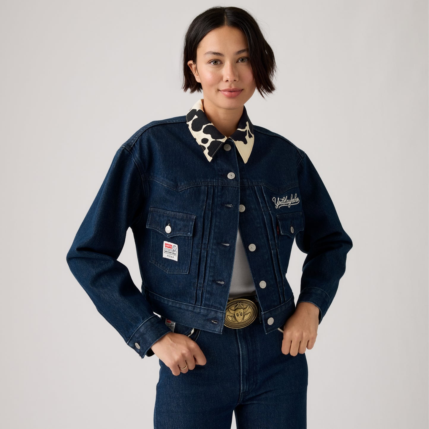 LEVI'S® X TOY STORY WOMEN'S TYPE II TRUCKER JACKET - DARK INDIGO FLAT FINISH