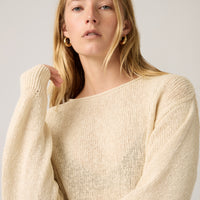 LEVI'S® WOMEN'S LAETITIA BOUCLE SWEATER - NEUTRAL