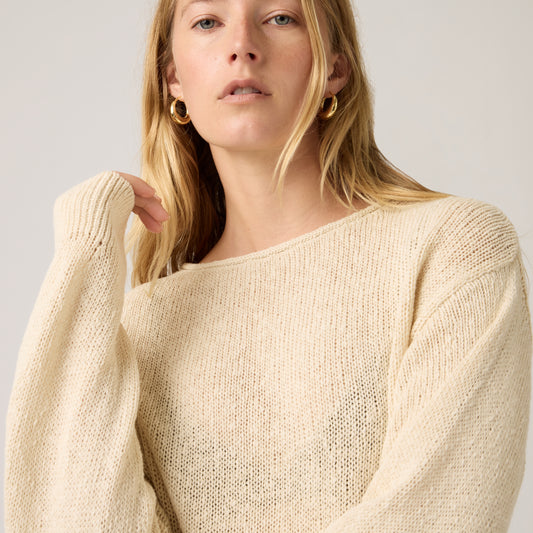 LEVI'S® WOMEN'S LAETITIA BOUCLE SWEATER - NEUTRAL