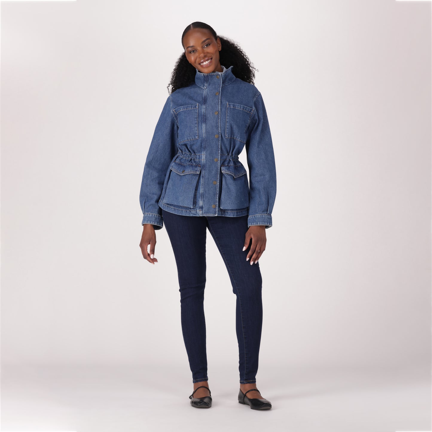 LEVI'S® WOMEN'S CURVY HIGH-RISE SUPER SKINNY  - DARK INDIGO FLAT FINISH