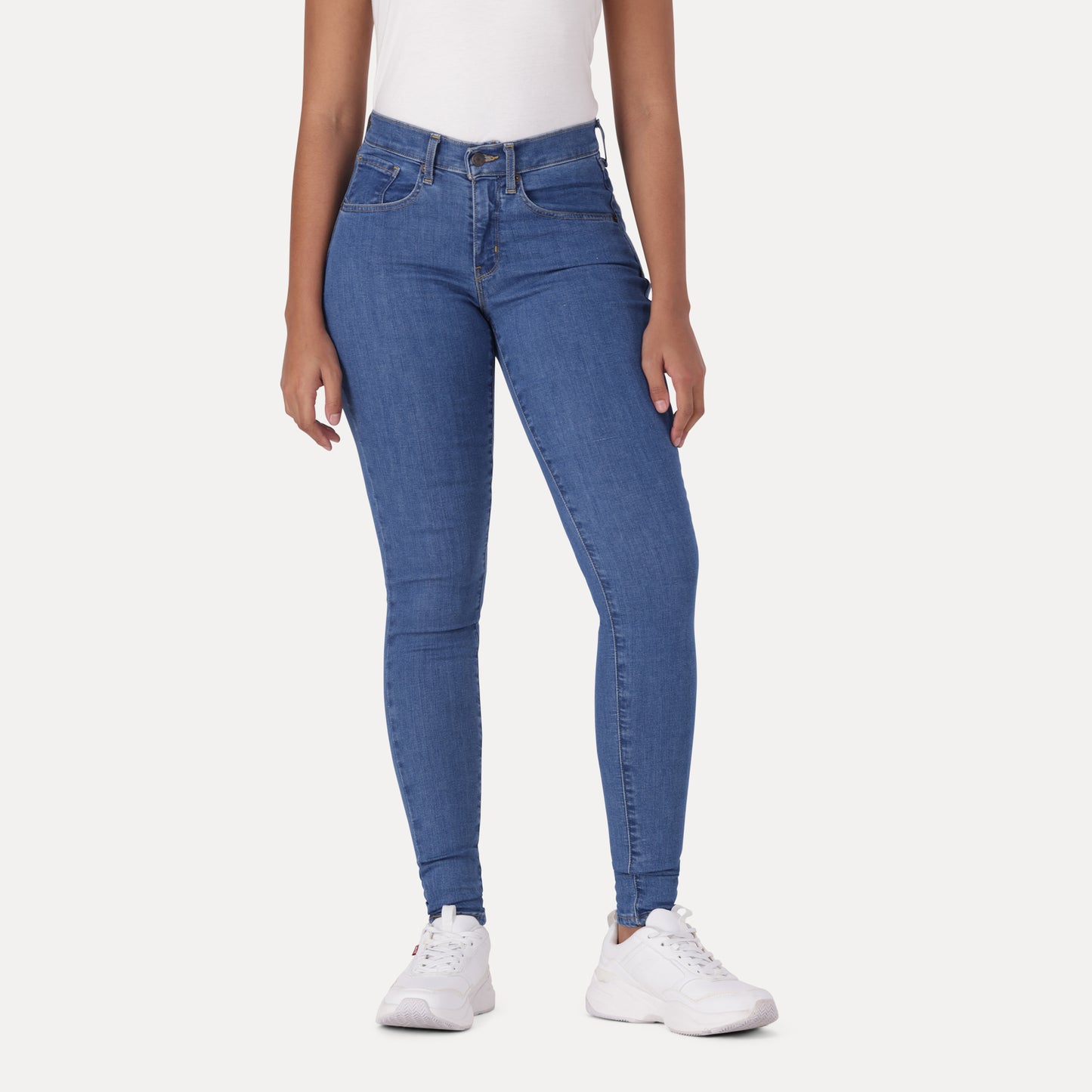 LEVI'S® CURVY SUPER SKINNY  - DARK INDIGO - FLAT FINISH