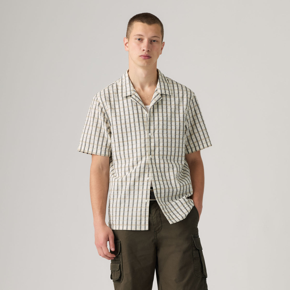 LEVI'S® MEN'S SUNSET CAMP STANDARD FIT SHIRT - MULTI-COLOR