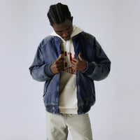 LEVI'S® MEN’S FILBERT FLIGHT JACKET - MED INDIGO - WORN IN