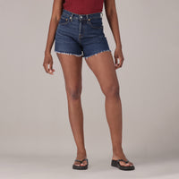 LEVI'S® WOMEN'S 501® CURVE SHORTS - DARK INDIGO - WORN IN