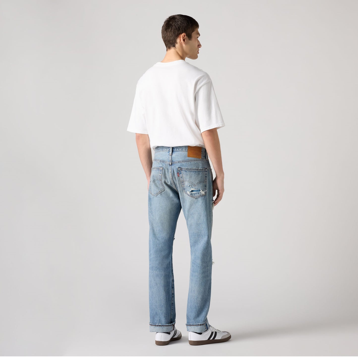 LEVI'S® MEN'S 501® ORIGINAL SELVEDGE JEANS - MEDIUM WASH