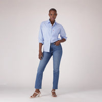 LEVI'S® WOMEN'S CURVY STRAIGHT - MED INDIGO - WORN IN