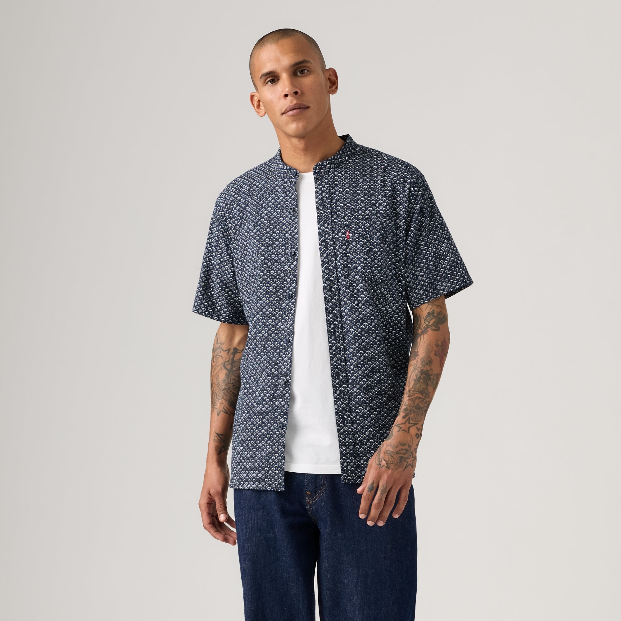 ＜6(ROKU)＞CHECK BAND COLLAR SHIRT Check Shirt | Woolworths.co.za