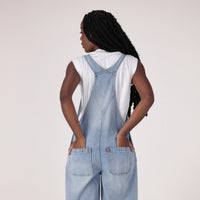 LEVI'S® WOMEN'S XL OVERALLS - LIGHT INDIGO - WORN IN