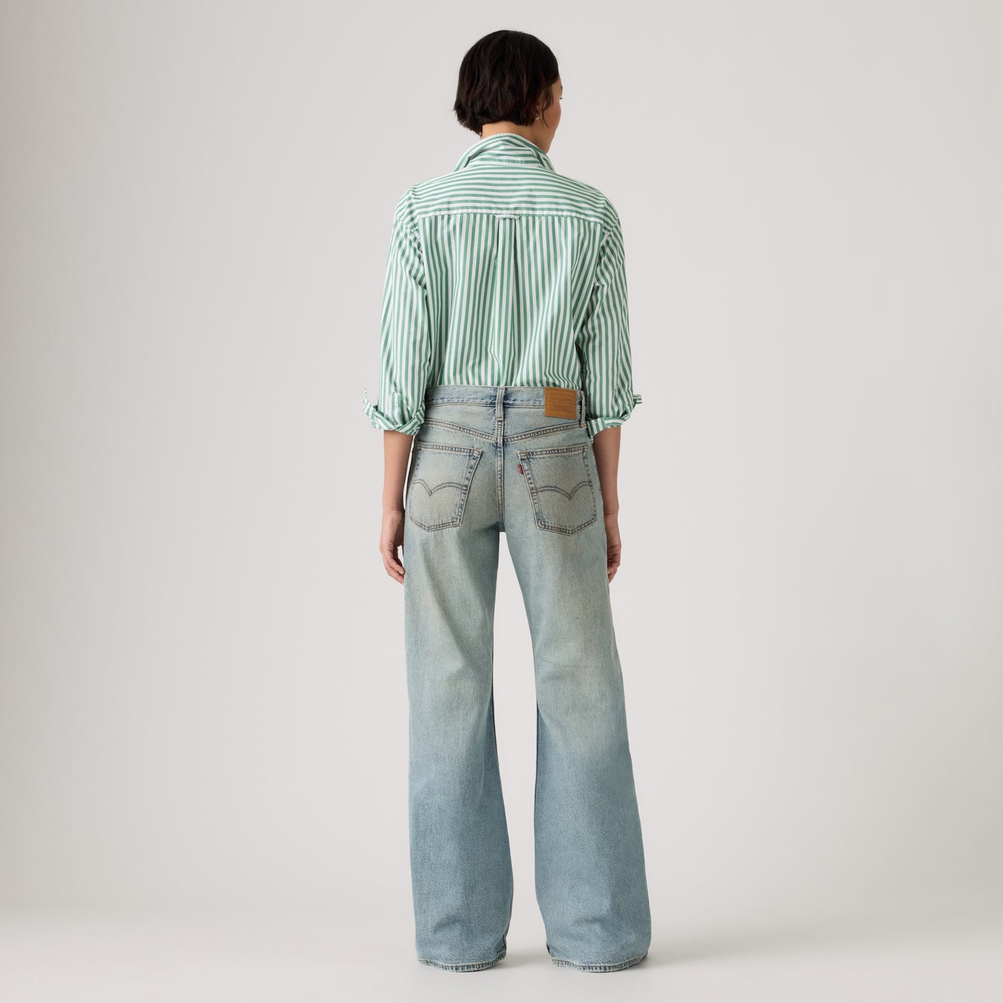 LEVI'S® WOMEN'S LOOSE BOOT JEANS - MED INDIGO - WORN IN