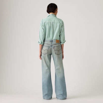 LEVI'S® WOMEN'S LOOSE BOOT JEANS - MED INDIGO - WORN IN