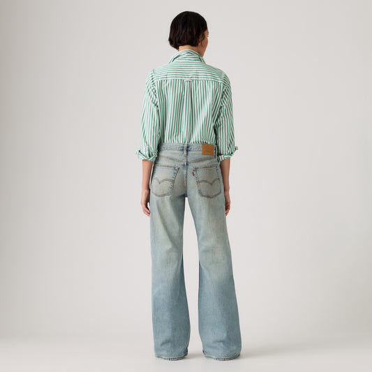 LEVI'S® WOMEN'S LOOSE BOOT JEANS - MED INDIGO - WORN IN