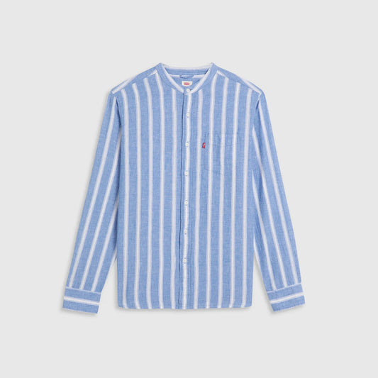 LEVI'S® MEN'S BANDED COLLAR 1 POCKET SHIRT - BLUE