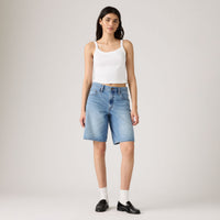 LEVI'S® WOMEN'S BAGGY DAD JORTS - MED INDIGO - WORN IN