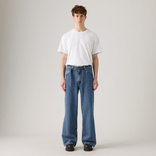 LEVI'S® MEN'S TWISTED BAGGY WIDE JEANS - MED INDIGO - WORN IN