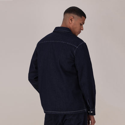 LEVI'S® MEN'S LONG-SLEEVE WORKER SHIRT - DARK INDIGO - FLAT FINISH