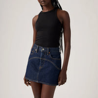 LEVI'S® WOMEN'S WESTERN ICON SKIRT - DARK INDIGO FLAT FINISH