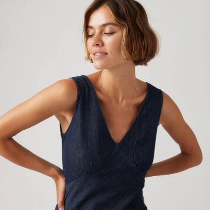 LEVI'S® WOMEN'S ATALIA SLIP DRESS - DARK INDIGO - FLAT FINISH