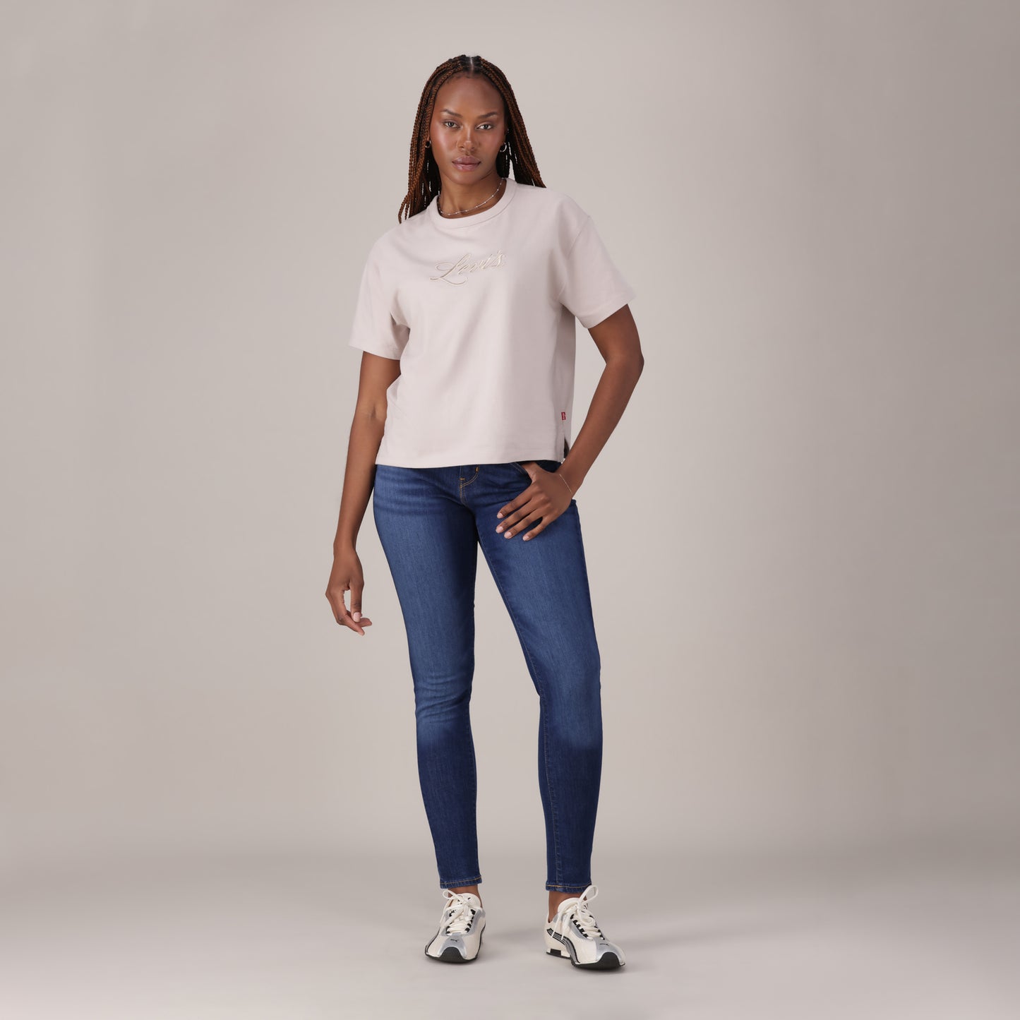 LEVI'S® WOMEN'S CURVY SKINNY  - DARK INDIGO  WORN IN