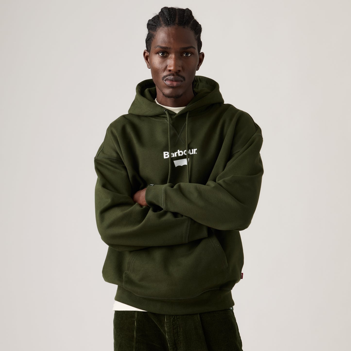 LEVI'S® X BARBOUR GRAPHIC HOODIE - GREEN