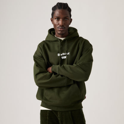 LEVI'S® X BARBOUR GRAPHIC HOODIE - GREEN