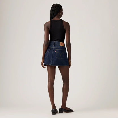 LEVI'S® WOMEN'S WESTERN ICON SKIRT - DARK INDIGO FLAT FINISH